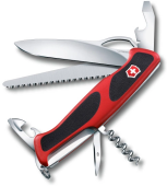 Нож перочинный Victorinox RangerGrip 79 (0.9563.MC) 130мм 12функц. красный/черный карт.коробка