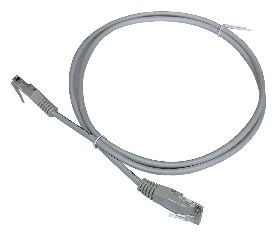 Патч-корд Lanmaster TWT2-45-45-1.0-GY UTP RJ-45 вил.-вилка RJ-45 кат.5E 1м серый ПВХ
