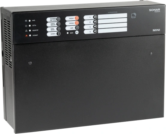 Прибор управления оповещением Rubezh Sonar SMPM-100 настенный 100Вт черный (RBZ-380166)