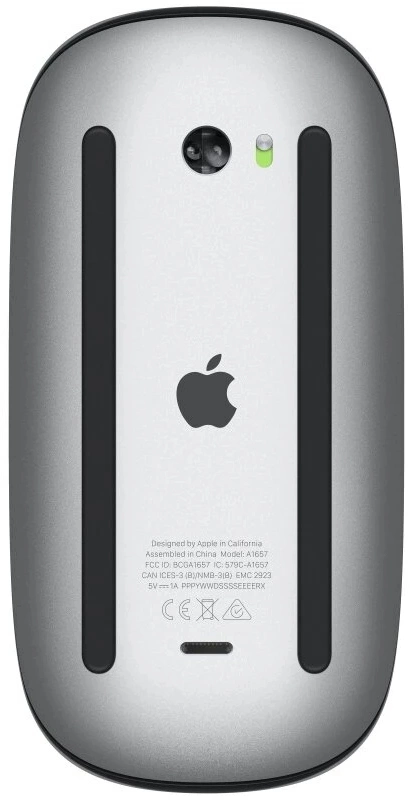 Мышь Apple Magic Mouse 3 A1657 черный лазерная беспров. BT для ноутбука (MMMQ3ZA/A)