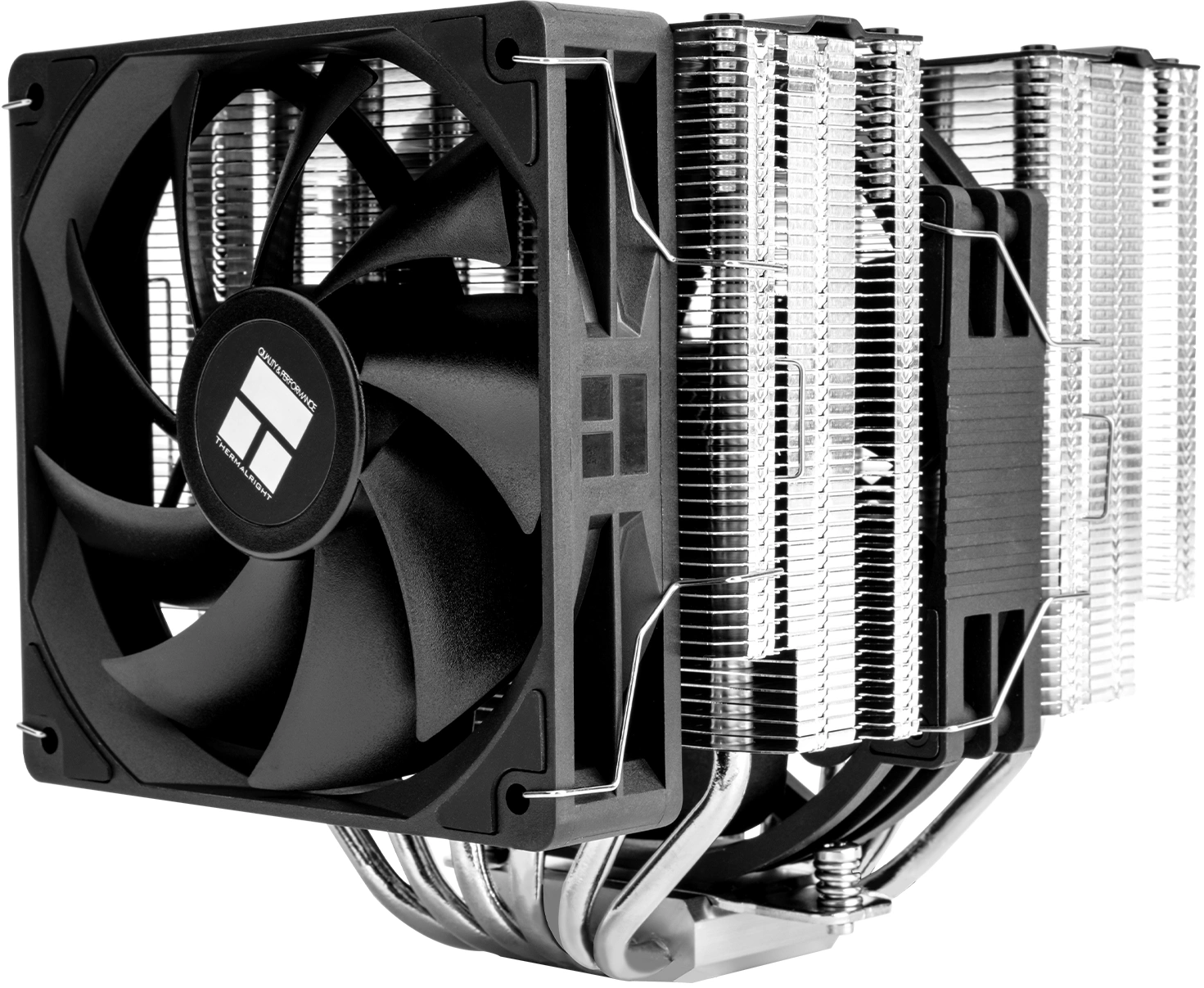 Устройство охлаждения(кулер) Thermalright Peerless Assassin 140 SE нет подсветки Soc-AM5/AM4/1200/1700/1851 черный 4-pin 29.5dB Al+Cu 1000gr Ret (PA140-SE)