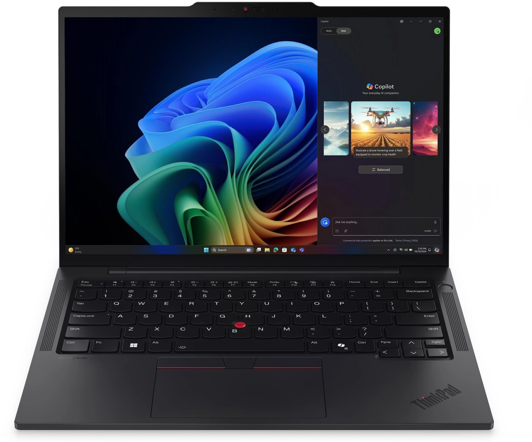 Ноутбук Lenovo ThinkPad T14s G6 Core Ultra 7 258V 32Gb SSD1Tb Intel Graphics 140V 14" IPS WUXGA (1920x1200) Windows 11 Pro black WiFi BT Cam (21QX000LUS)