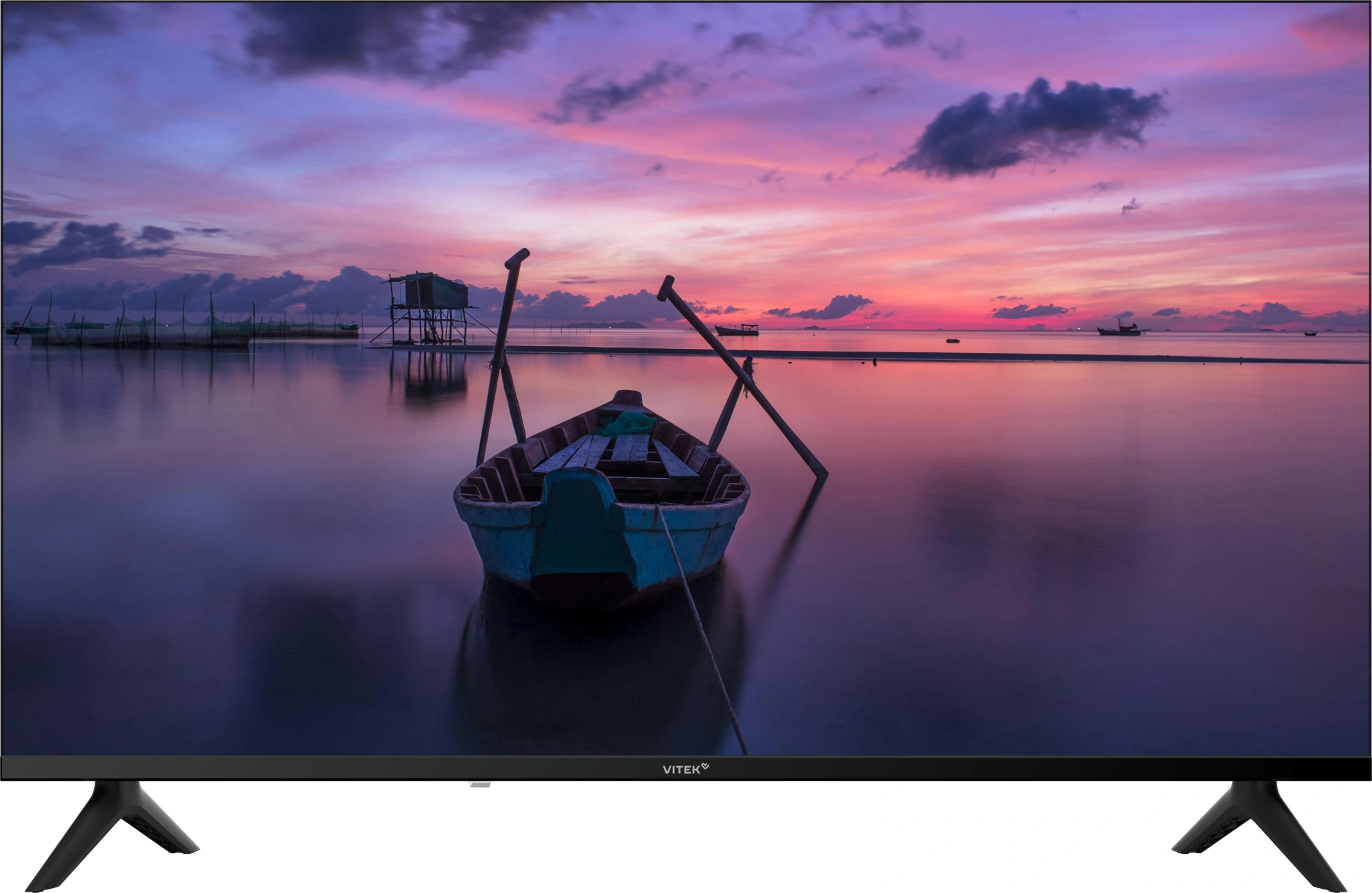 Телевизор LED Vitek 40" VT-40FBB200 Frameless черный/черный FULL HD 60Hz DVB-T DVB-T2 DVB-C DVB-S DVB-S2 USB 2.0