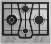 Газовая варочная поверхность Hotpoint HGMTS 643 W IX нержавеющая сталь