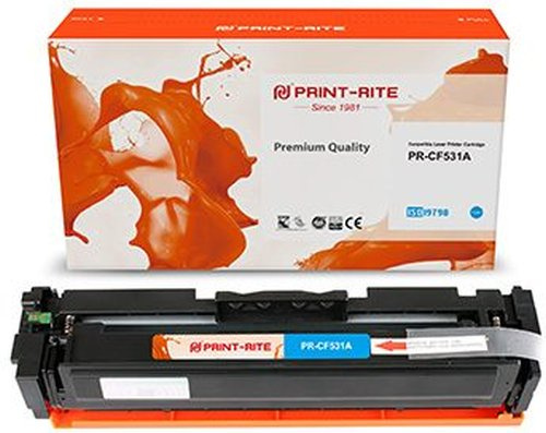 Картридж лазерный Print-Rite TFH931CPU1J PR-CF531A CF531A голубой (900стр.) для HP LJ M180n/M181fw