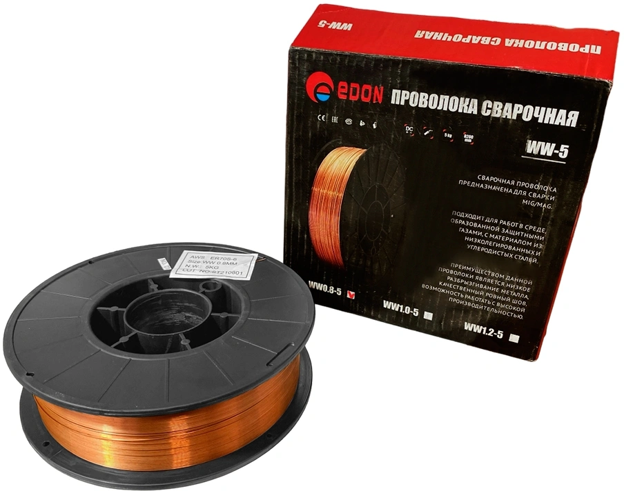 Проволока свар. Edon WW0.8-5 D0.8мм 5000гр (14754)
