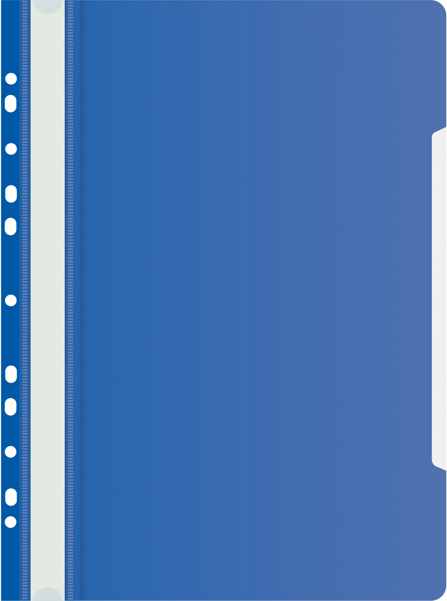 Папка-скоросшиватель Бюрократ PS-P20BLU A4 прозрач.верх.лист боков.перф. пластик синий 0.12/0.16
