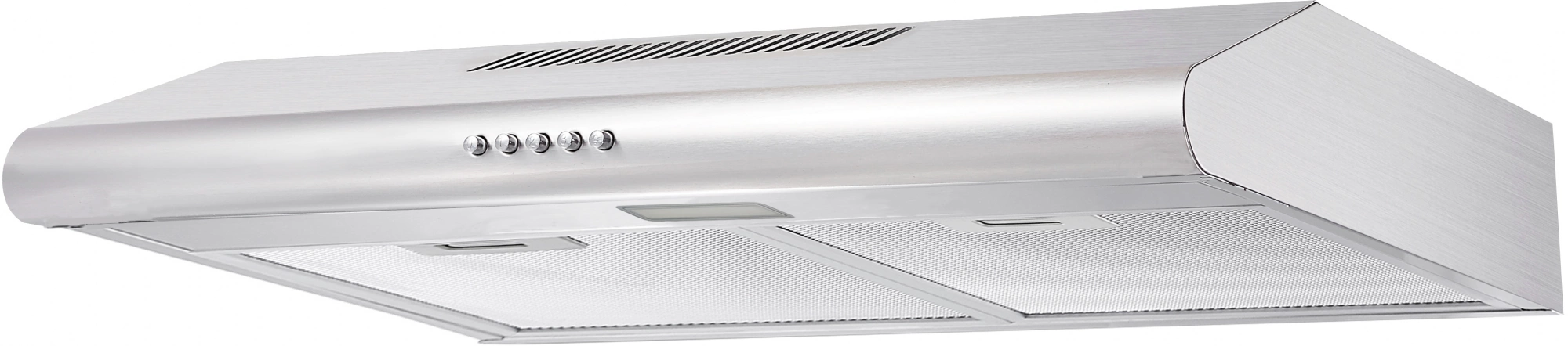 Вытяжка козырьковая Hyundai HFH 6130 IX нержавеющая сталь управление: кнопочное (1 мотор)