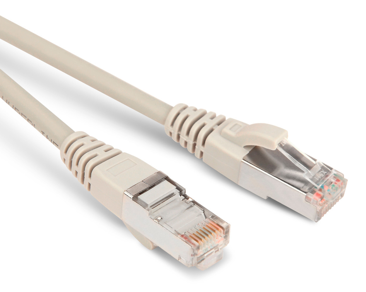 Патч-корд Hyperline PC-LPM-STP-RJ45-RJ45-C5E-3M-LSZH-GY FTP RJ-45 вил.-вилка RJ-45 кат.5E 3м серый LSZH 26AWG