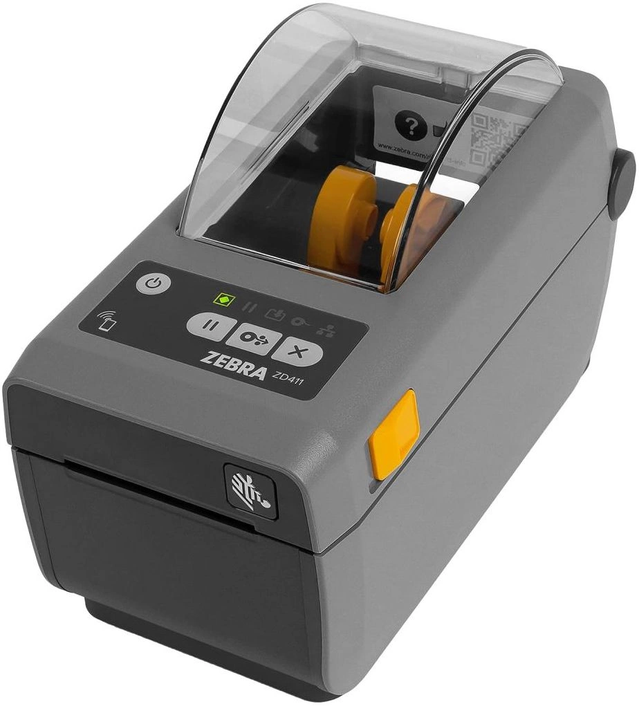 Термопринтер Zebra ZD411 (ZD4A022-D0EM00EZ) 203dpi 152мм/с/USB/BT для печ.этик. черный