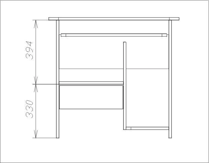 Стол для компьютера Сокол КСТ-10.1 столешница ЛДСП венге (КСТ10.1В5)