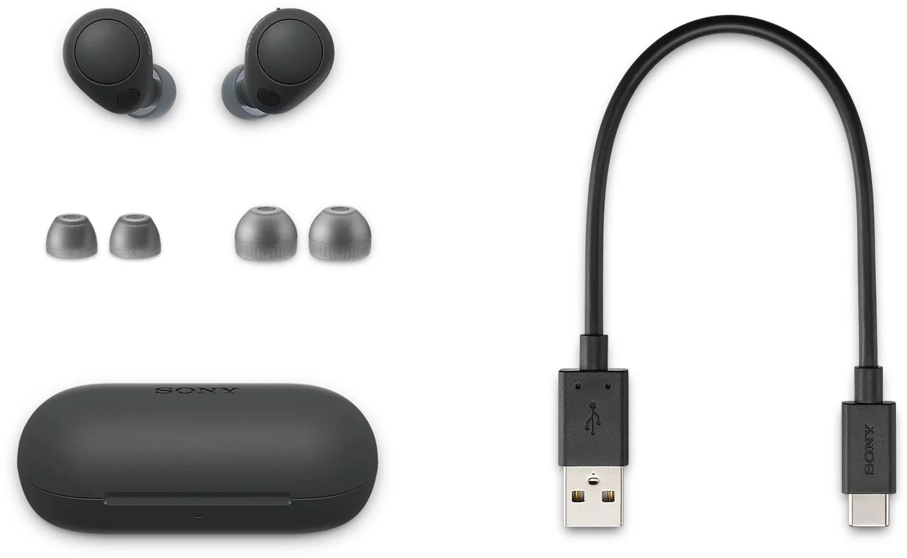 Гарнитура внутриканальные Sony WF-C700N черный беспроводные bluetooth в ушной раковине (WF-C700N/BZE)