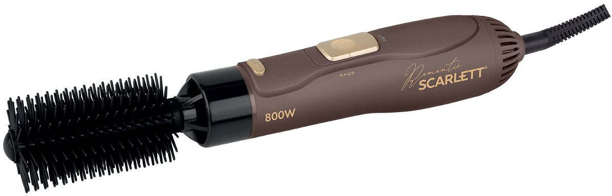 Фен-щетка Scarlett SC-HAS73I14 800Вт мокко/золотистый