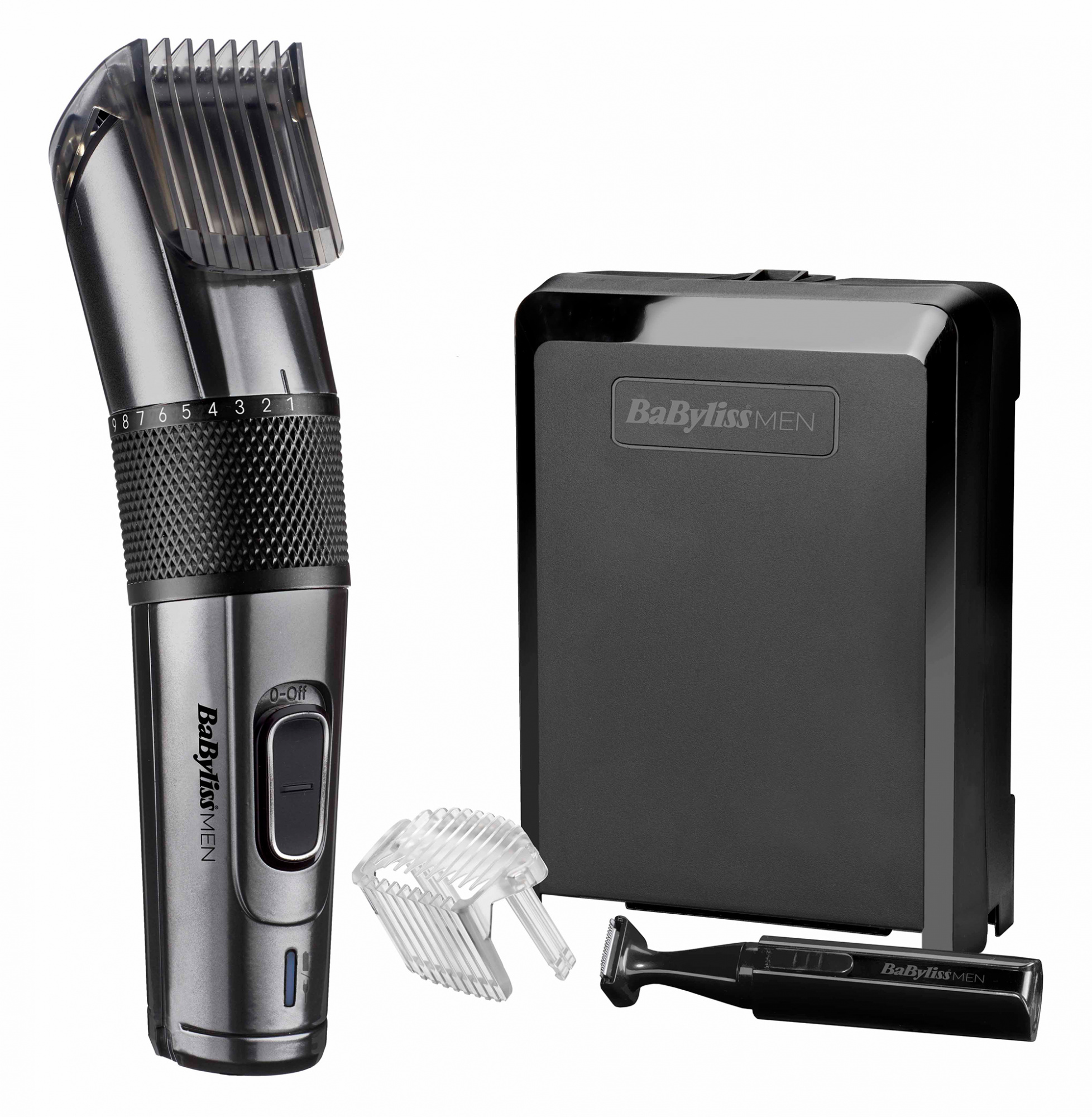 Машинка для стрижки Babyliss E978E черный (насадок в компл:2шт)