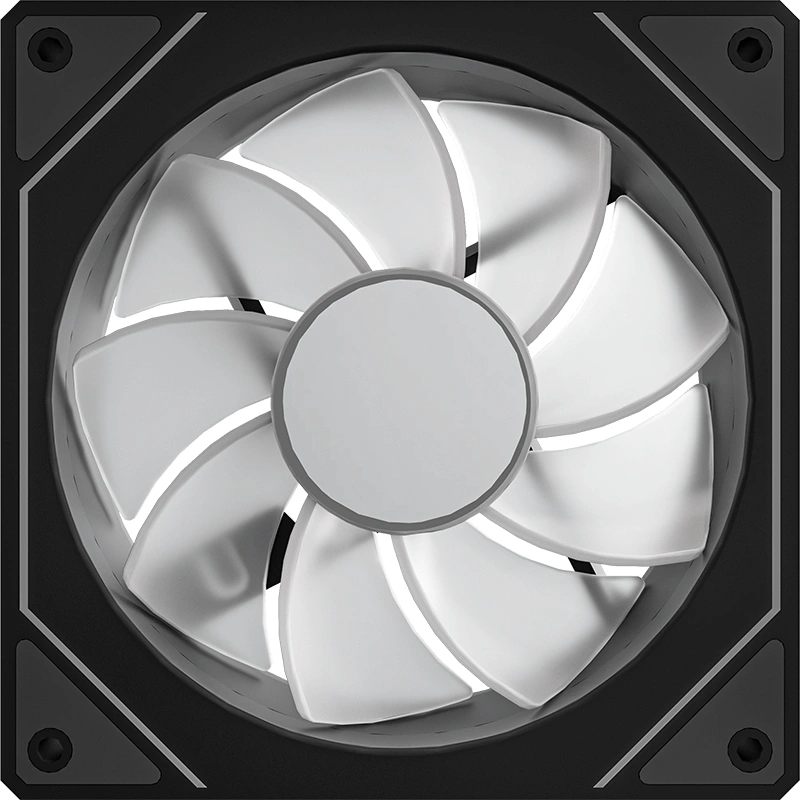 Вентилятор для корпуса Formula Floe 12BK Reverse ARGB 120х120x25 черный 4-pin 20.15дБ (FLOE 12BK ARPW REVERSE) Ret