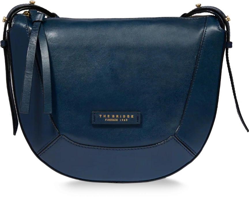 Сумка женская The Bridge Fedora 04320501/YH темно-синяя натур.кожа