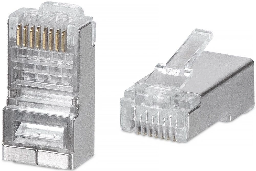 Коннектор Cabeus (8P8C-SH-C6) UTP кат.6 RJ45 серебристый