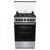 Плита Комбинированная Gorenje GK5B44SF серебристый (стеклянная крышка)