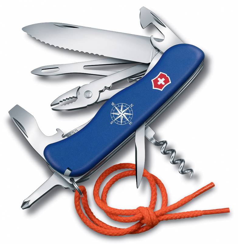 Нож перочинный Victorinox SKIPPER (0.8593.2W) 111мм 18функц. синий