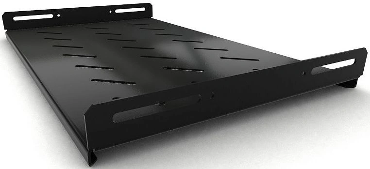 Полка стационарная Hyperline TSH3L-300-RAL9004 1U нагр.:20кг. 19" 300мм черный (упак.:1шт)