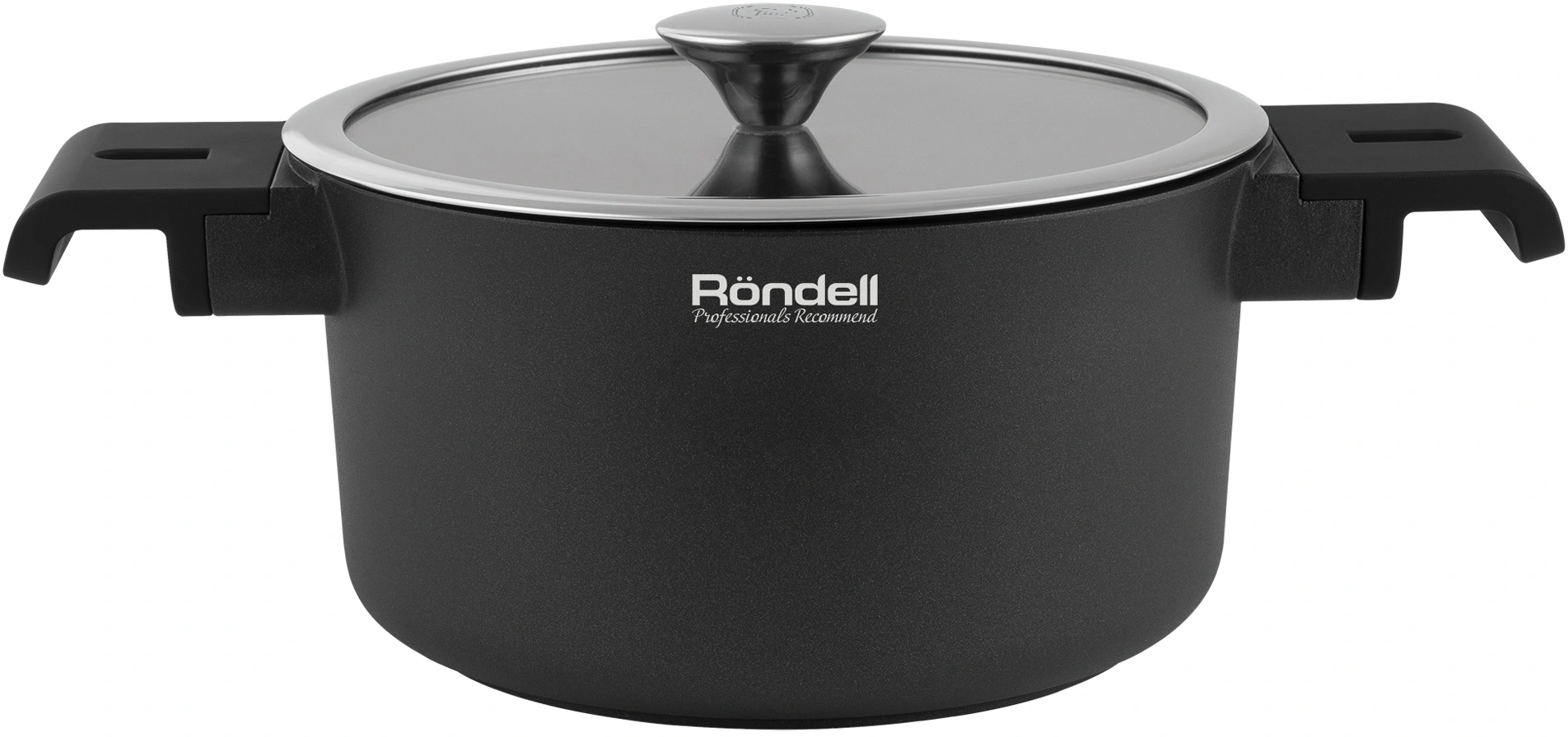 Кастрюля Rondell Modern RDA-1727 4.4л. d=24см (с крышкой) черный