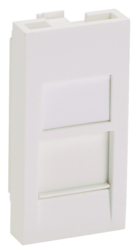 Вставка Panduit CFA1FSAW-X прямая со шторкой 22.5x45 1xMini-Com пвх белый (упак.:10шт)