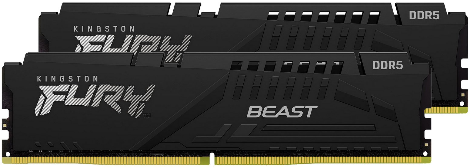 Память DDR5 2x16Gb 5200MHz Kingston KF552C40BBK2-32 Fury Beast RTL Gaming PC5-41600 CL40 DIMM 288-pin 1.25В kit single rank с радиатором