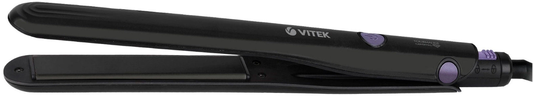 Выпрямитель Vitek VT-2290 42Вт черный макс.темп.:220С покрытие:керамико-турмалиновое