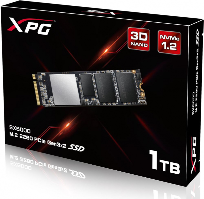 Накопитель SSD A-Data PCIe 3.0 x4 1TB ASX6000PNP-1TT-C XPG SX6000 Pro M.2 2280