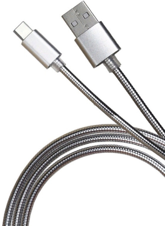 Кабель Premier 5-933M2 1.0S USB (m)-USB Type-C (m) 1м серебристый пакет
