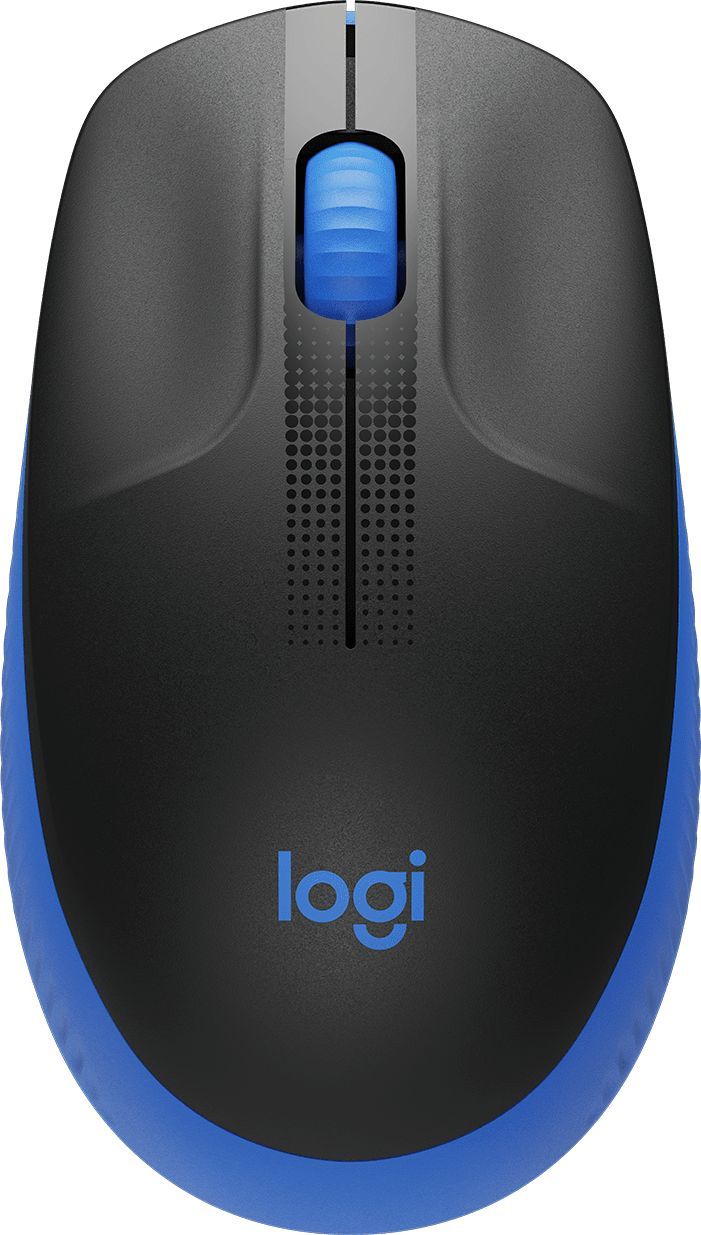 Мышь Logitech M190 черный/синий оптическая 1000dpi беспров. USB 2but (910-005907)