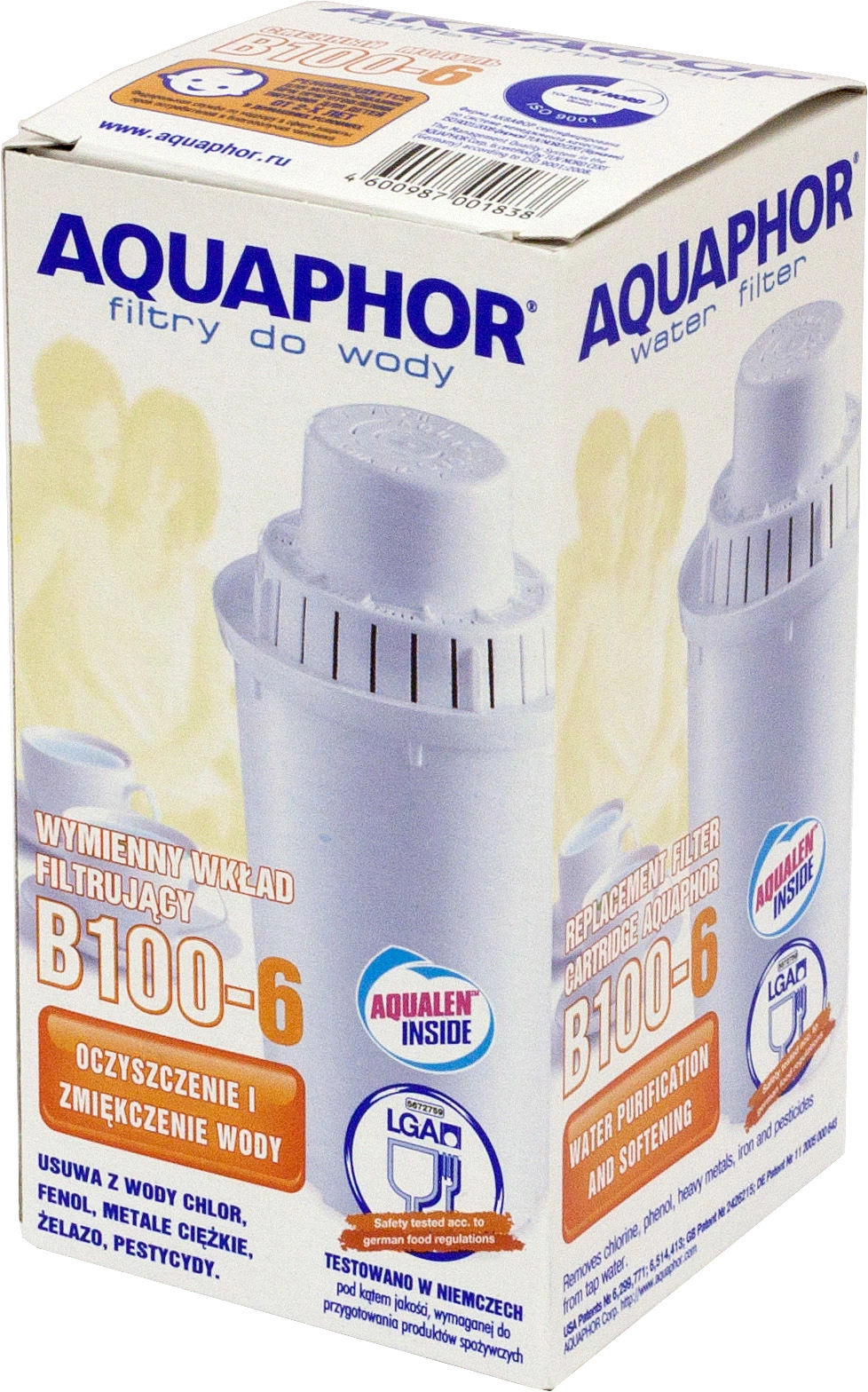 Картридж Аквафор B6 для кувшинов ресурс:300л (упак.:1шт) Картридж Аквафор B6 для кувшинов ресурс:300л (упак.:1шт)