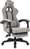 Кресло игровое Knight Lord/F серый Camby 82 крестов. пластик подст.для ног