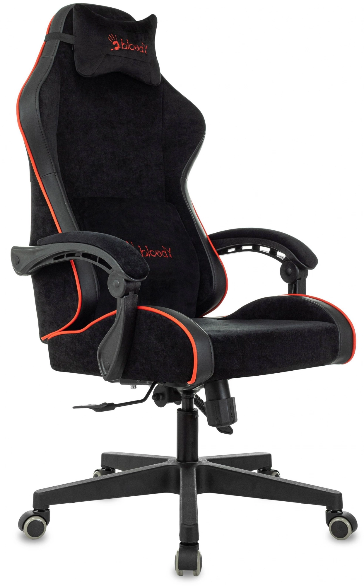Кресло игровое A4Tech Bloody GC-670 черный сиденье черный ткань/эко.кожа с подголов. крестов. пластик черный пластик черный
