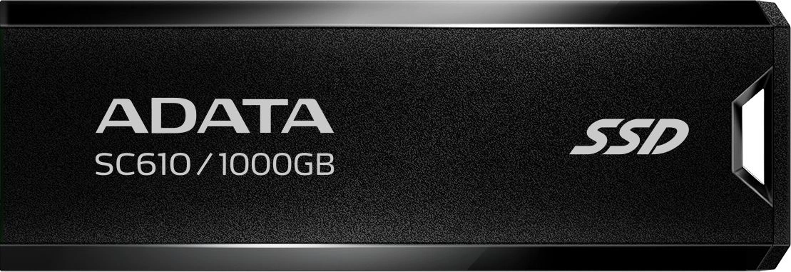 Накопитель SSD A-Data USB3.1 1TB SC610-1000G-CBK/RD SC610 черный