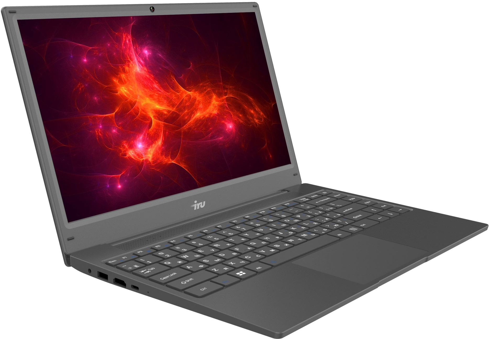 Ноутбук IRU Калибр 14TLH Core i5 1135G7 8Gb SSD256Gb Intel Iris Xe graphics 14.1" IPS FHD (1920x1080) Free DOS grey WiFi BT Cam 4500mAh (1912675)