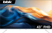 Телевизор LED BBK 42.5" 43LEM-1054/FTS2C (W) белый FULL HD 60Hz DVB-T2 DVB-C DVB-S2 USB (RUS)