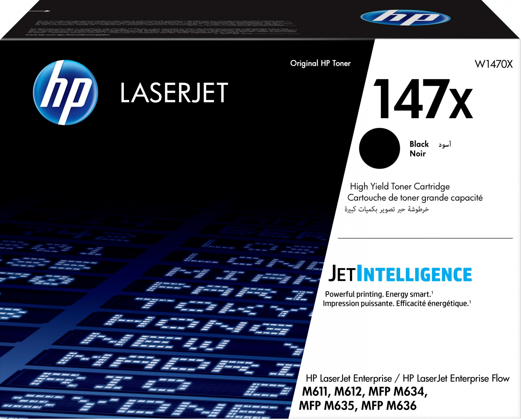 Картридж лазерный HP 147X W1470X черный бар.в компл. (25200стр.) для HP LaserJet M610dn