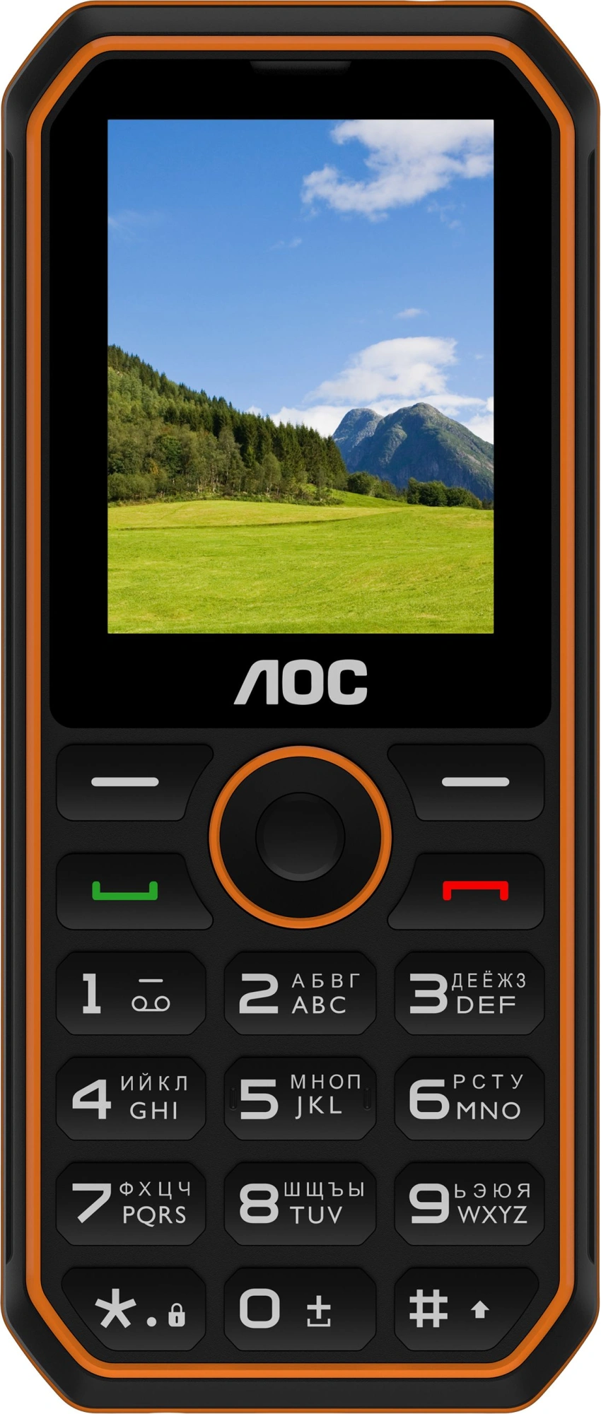 Мобильный телефон AOC 248 A черный моноблок 2.4"