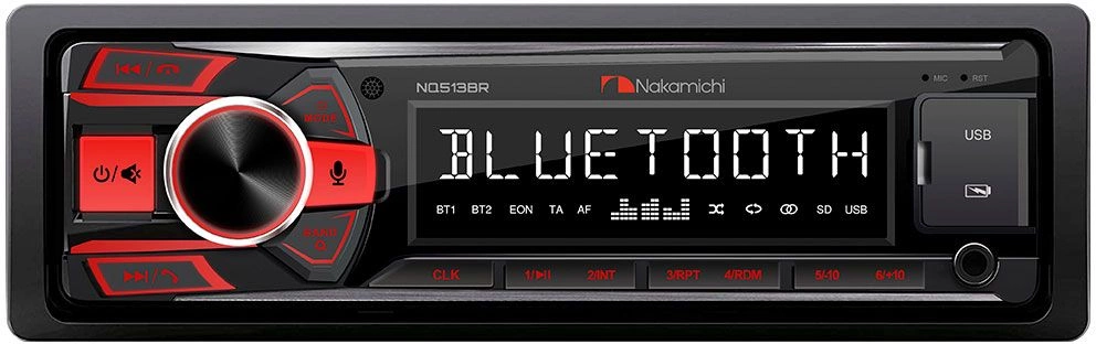 Автомагнитола Nakamichi NQ513BR 1DIN 4x50Вт v5.1 ПДУ RDS (NAK-NQ513BR)
