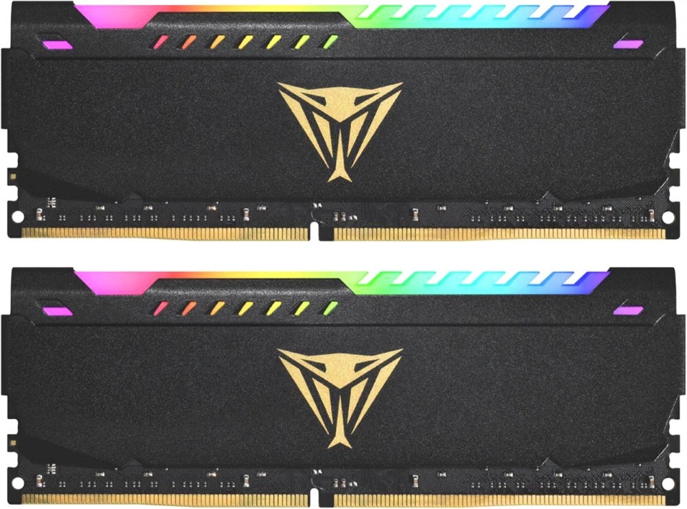 Память DDR4 2x16GB 3200MHz Patriot PVSR432G320C8K Viper Steel RGB RTL Gaming PC4-25600 CL18 DIMM 288-pin 1.35В dual rank с радиатором Ret