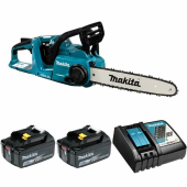 Электрическая цепная пила Makita DUC353RF2 1100Вт дл.шины:14" (35cm) 2аккум. 6Ач ЗУ