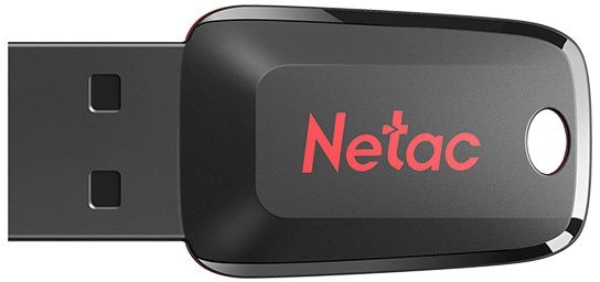 Флеш Диск Netac 4GB U197 NT03U197N-004G-20BK USB2.0 черный/красный