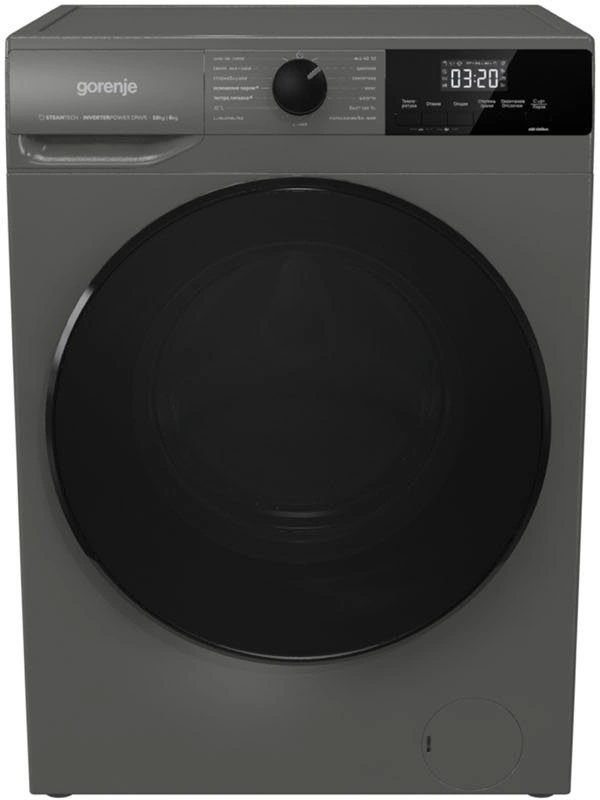 Стиральная машина Gorenje W2D2A164ADSS/C класс: A загр.фронтальная макс.:10кг (с сушкой) серый инвертер