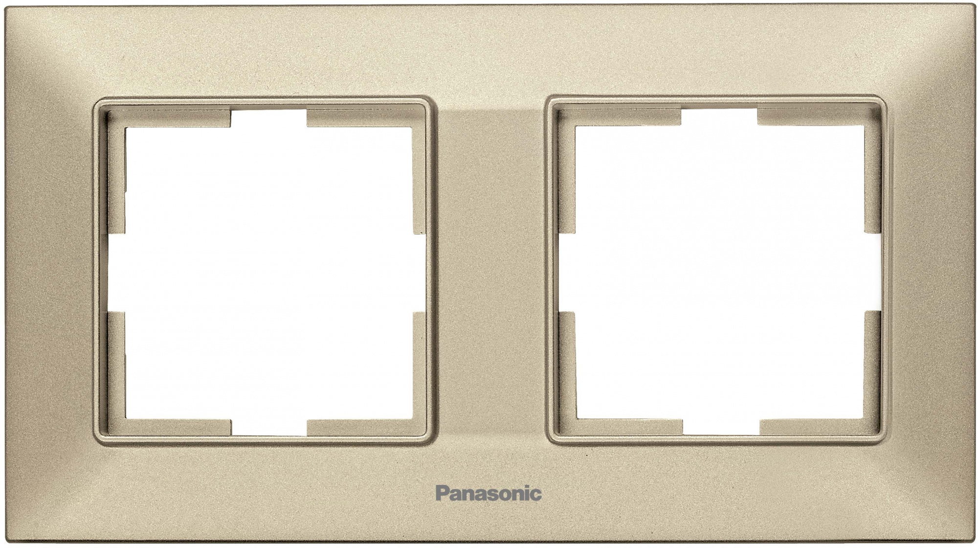 Рамка Panasonic Arkedia Slim WNTF08022BR-RU 2x горизонтальный монтаж пластик бронзовый (упак.:1шт)