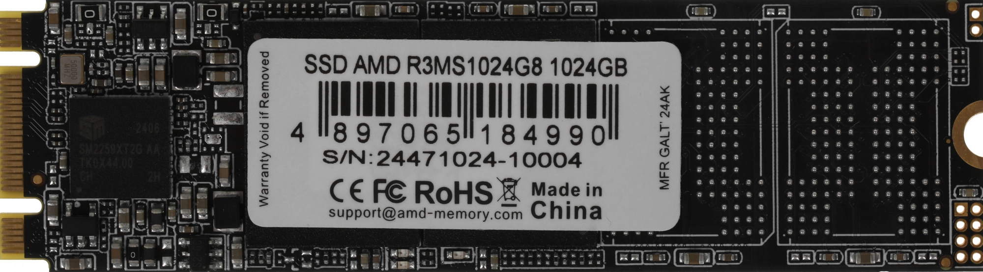 Накопитель SSD AMD SATA 1TB R3MS1024G8 Radeon M.2 2280