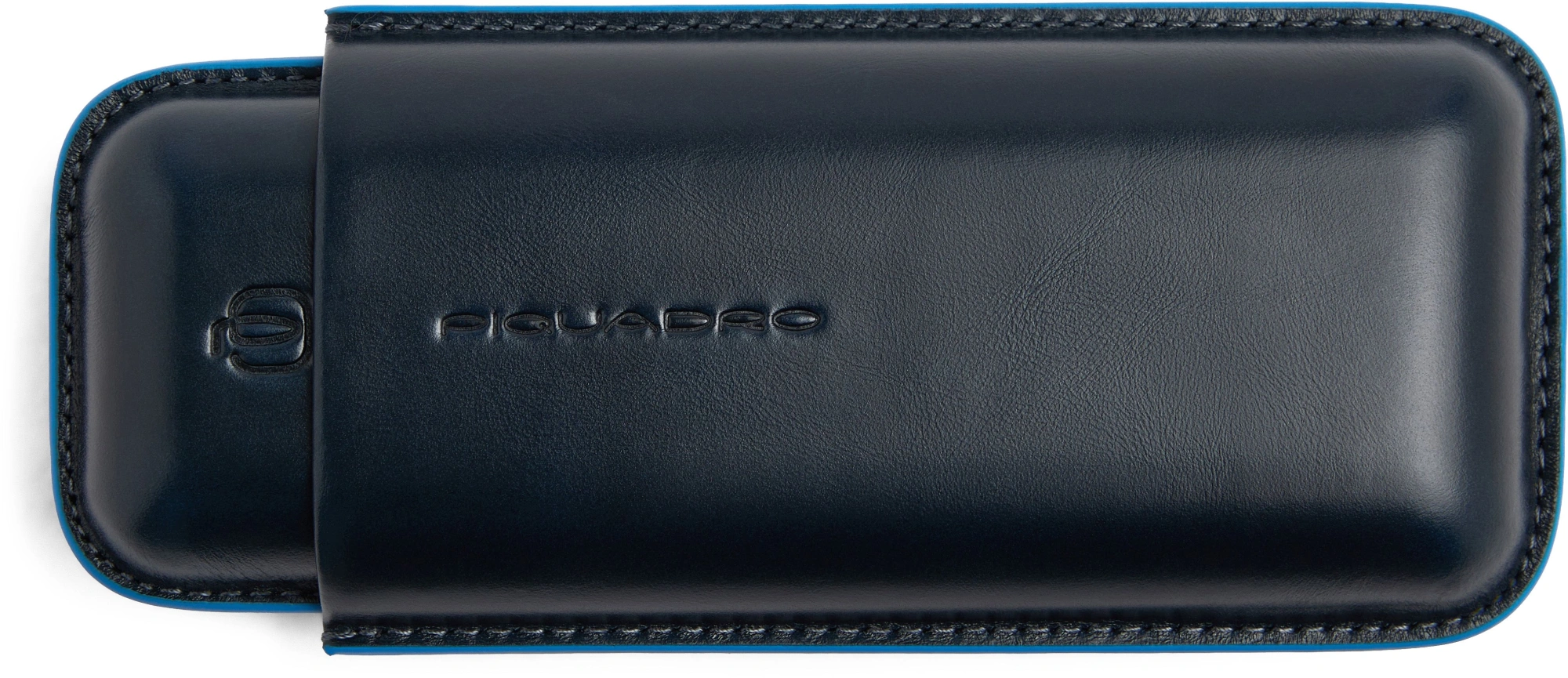Портсигар Piquadro Blue Square AC7289B2/BLU2 длина:7см ширина:3см высота:18см синий натур.кожа