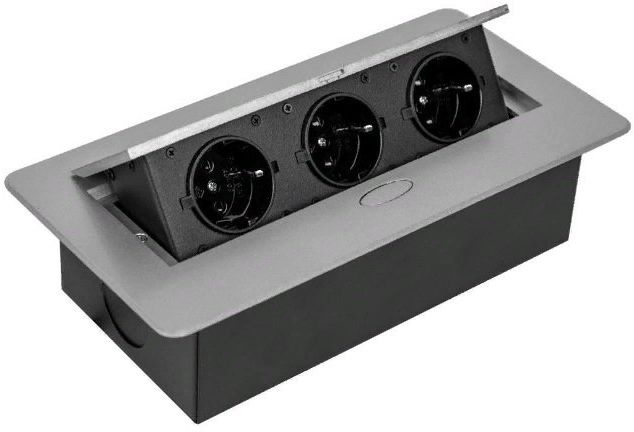 Сетевой разветвитель Premier 3R 1.8м (3 розетки) серый (коробка)