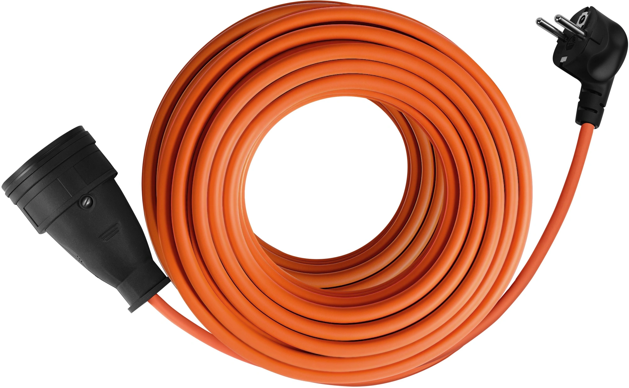 Удлинитель силовой Defender Ext2G-01-50 (99853) 2x0.75кв.мм 1розет. 50м ПВС 6A без катушки оранжевый