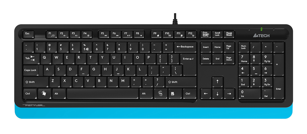 Клавиатура A4Tech Fstyler FK10 черный/синий USB (FK10 BLUE)